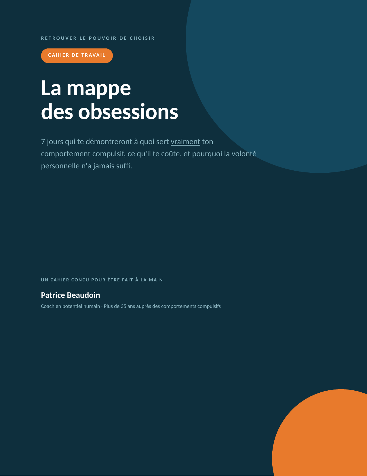 Couverture du cahier La mappe des obsessions